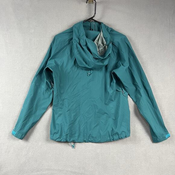 Patagonia Jacket Womens Small Teal Stretch Rainshadow H2NO Windbreaker Full Zip - Picture 7 of 8